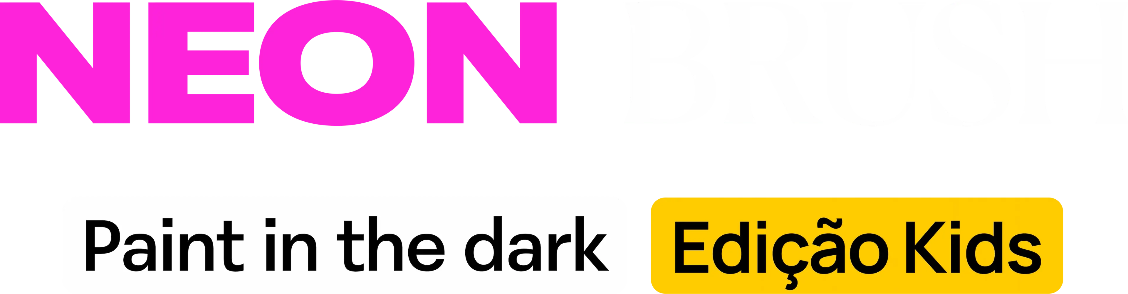 Neon Brush Kids: uma atividade para crianças e famílias